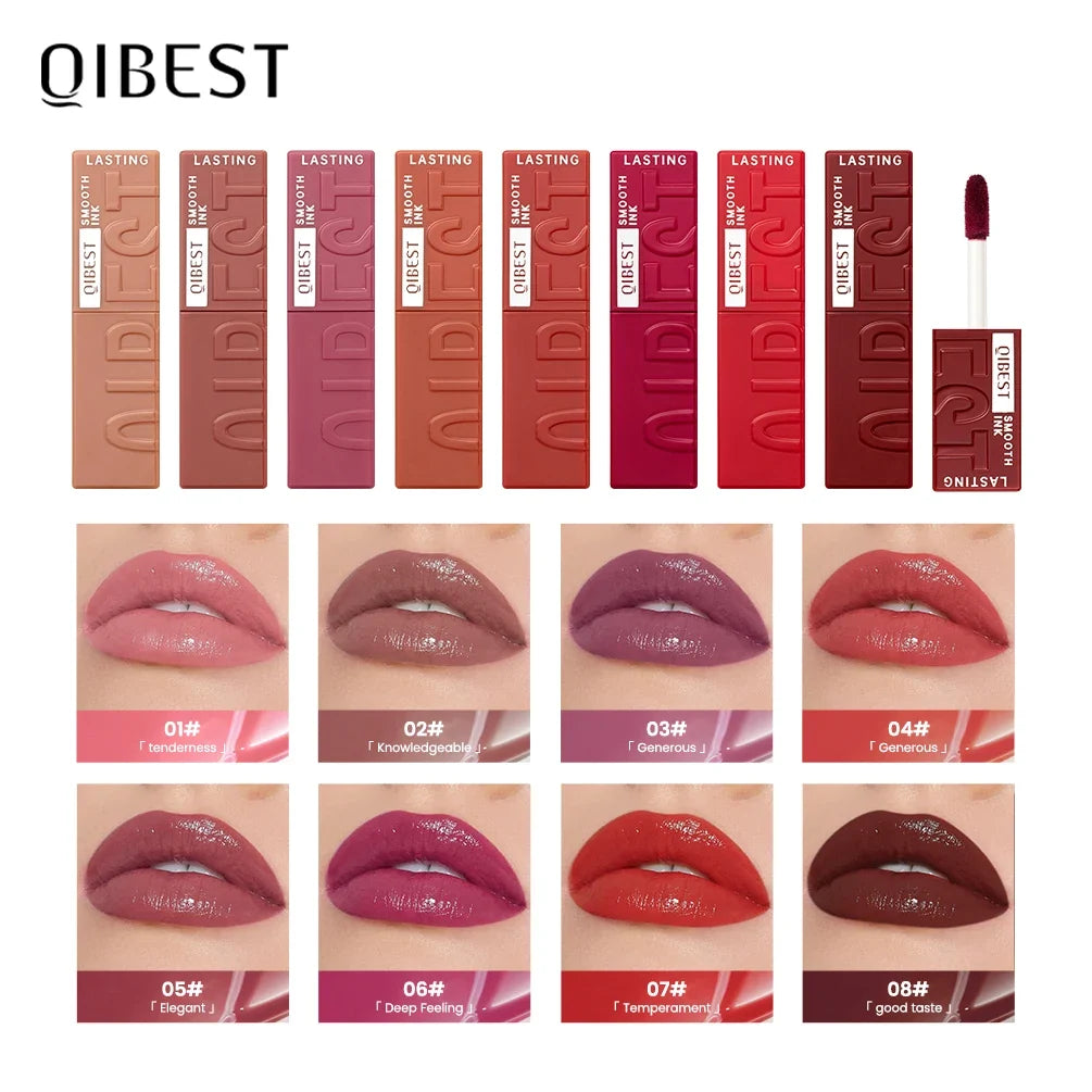 QIBEST Watery Gloss Lip Glaze – Moisturizing Long-Lasting Gloss Lip Glaze Gloss Qme