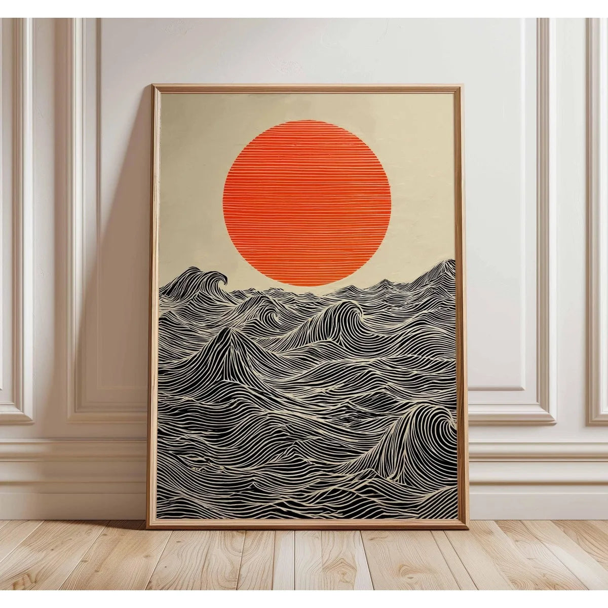 Japanese Retro Bonsai Canvas Print | Ukiyo-e Botanical Wall Art Canvas Wall Art Qst