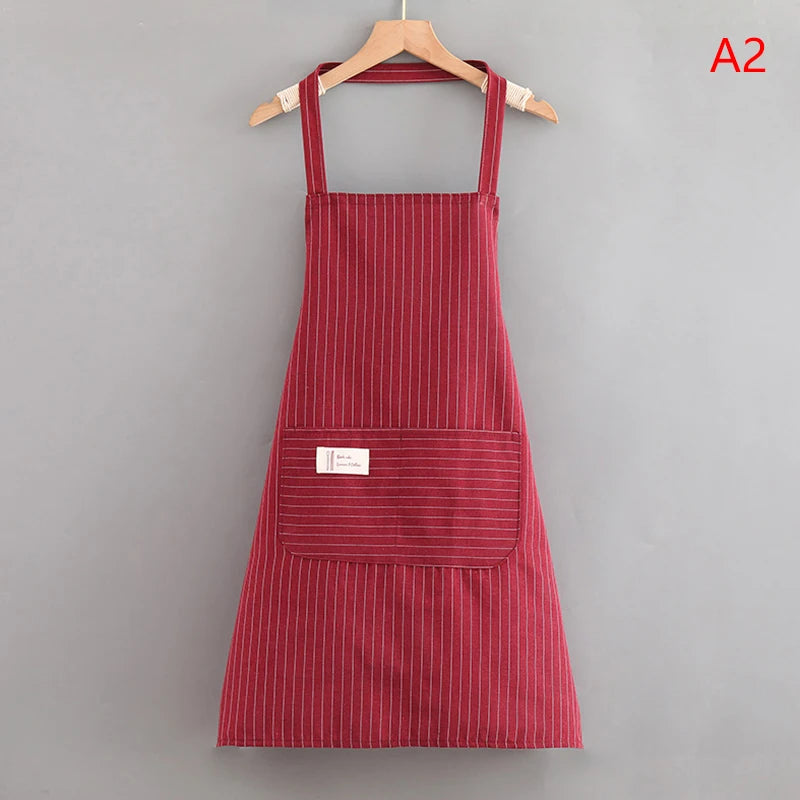 Oil-Proof Sleeveless Hanging Neck Kitchen Apron – Breathable Kitchen Apron Qst A2