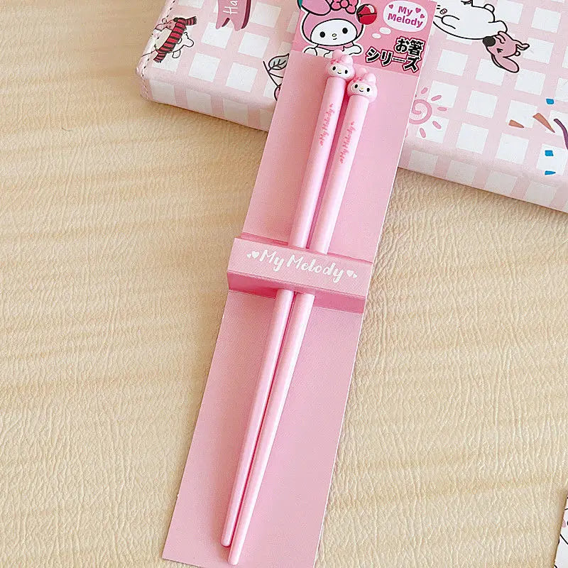 Hello Kitty Kuromi Kids Portable Stainless Steel Spoon Set Kids Cutlery Set Qme 10