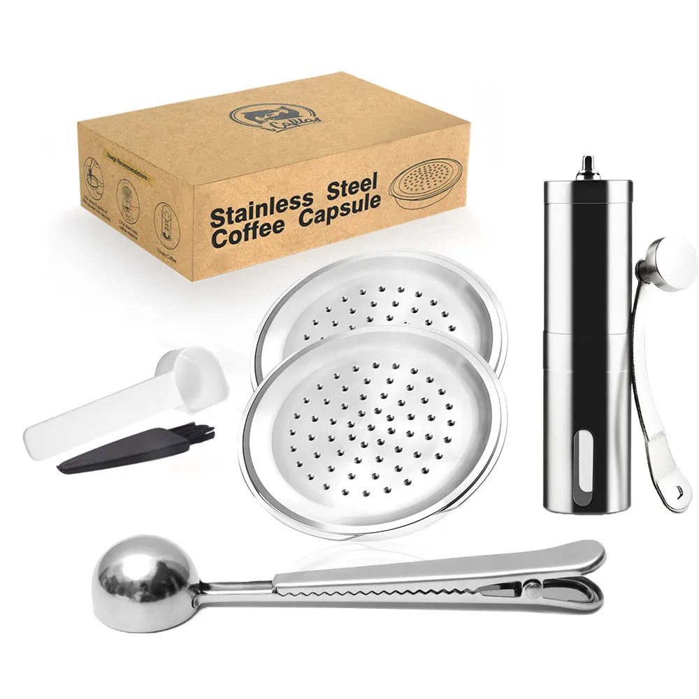 Reusable Stainless Steel Coffee Capsule – Philips Senseo Refillable Coffee Pod Qst 2POD 1G 1S
