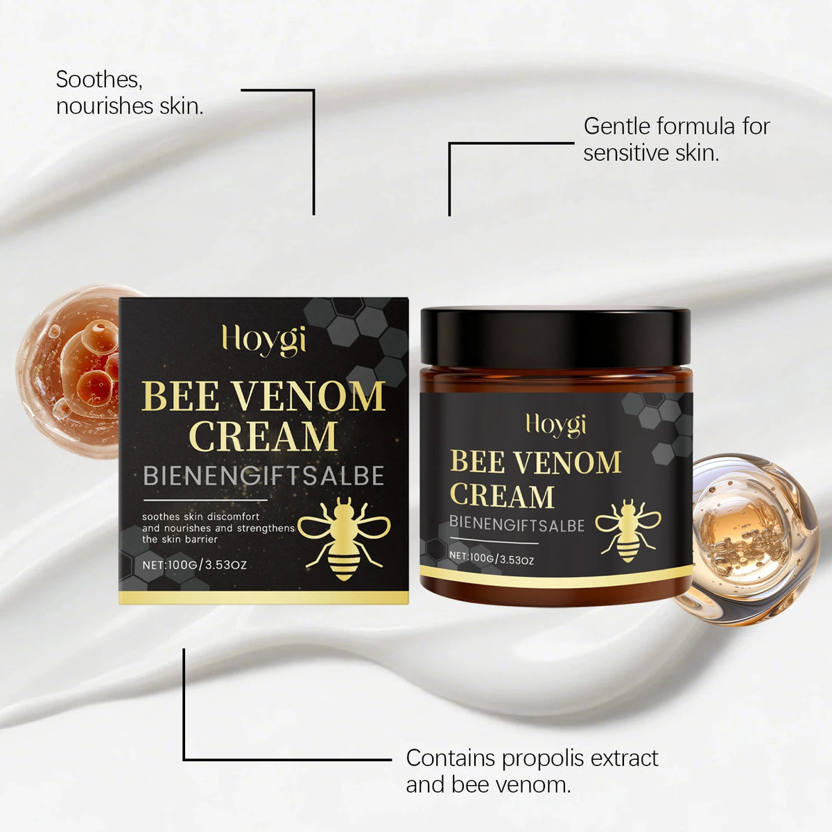 Bee Venom & Propolis Moisturizing Face Cream 100g Face Moisturizer Cream Qst