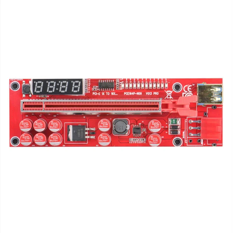 PCIe x1 to x16 GPU Extension Cable V013PRO | Digital Display PCIe Riser Cable Qme