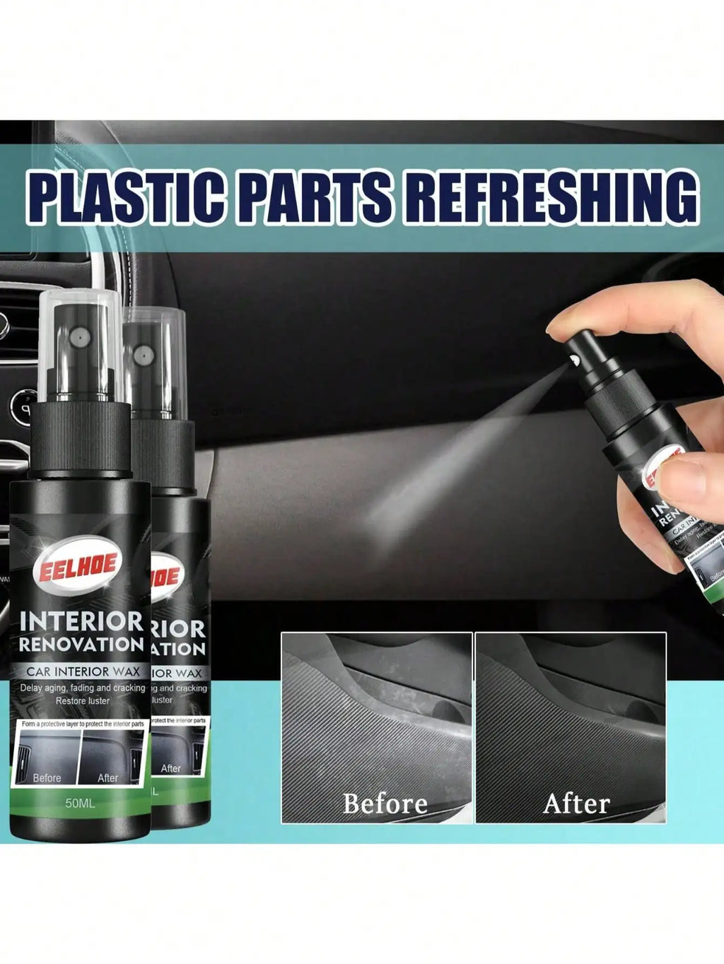 Car Dashboard Repair Spray – Interior Refurbishing & Protection Car Interior Spray Qme