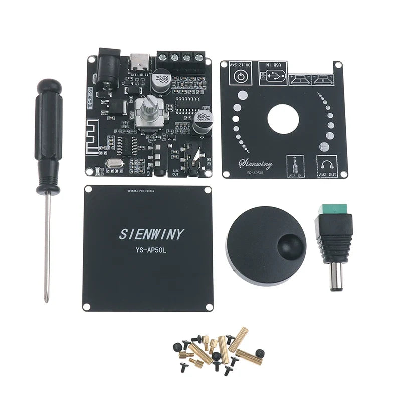 Bluetooth 5.0 Digital Stereo Amplifier Board | AUX USB 50W+50W Digital Amplifier Board Qme