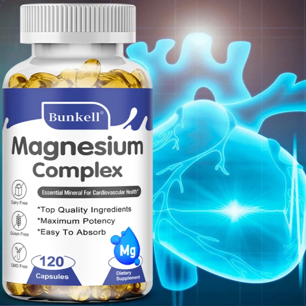 Magnesium Glycinate Capsules – Sleep, Calm & Muscle Support Mineral Supplement Qst
