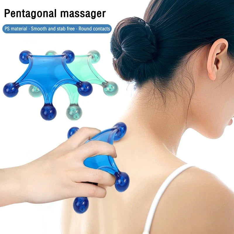 Handheld 5-Ball Acupressure Massager | Ergonomic Relaxation Tool Acupressure Massager Qme