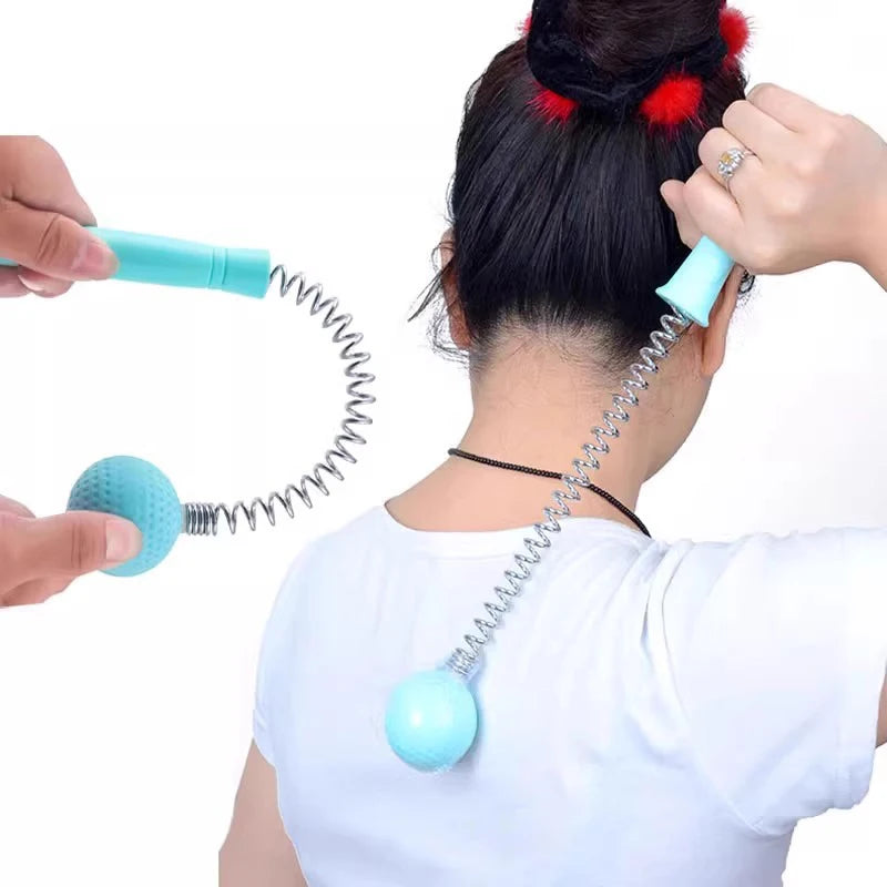 Manual Spring Ball Massage Hammer Stick – Full Body Massager Body Massage Tool Qst