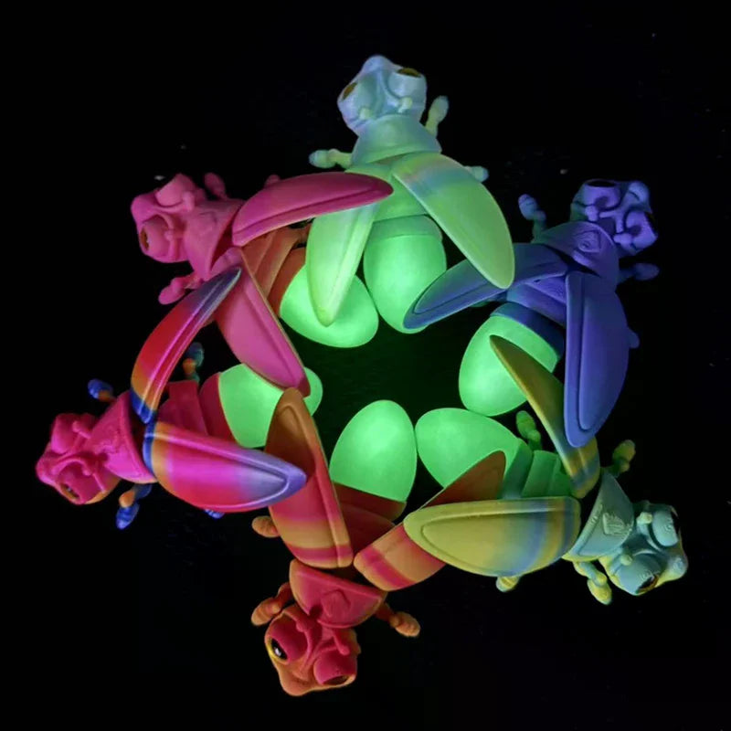3D Luminous Firefly Figurine Refrigerator Magnets | Glowing Decor Decorative Figurine Magnet Qme