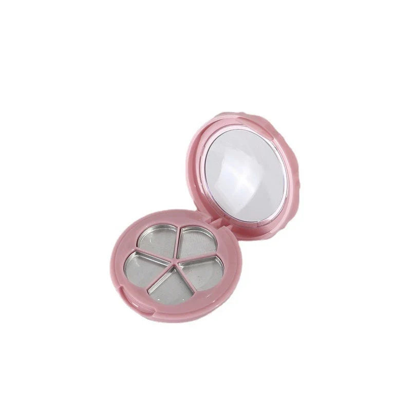 5-Grid Empty Compact Eyeshadow Palette DIY – Floral Design DIY Makeup Compact Qme Pink