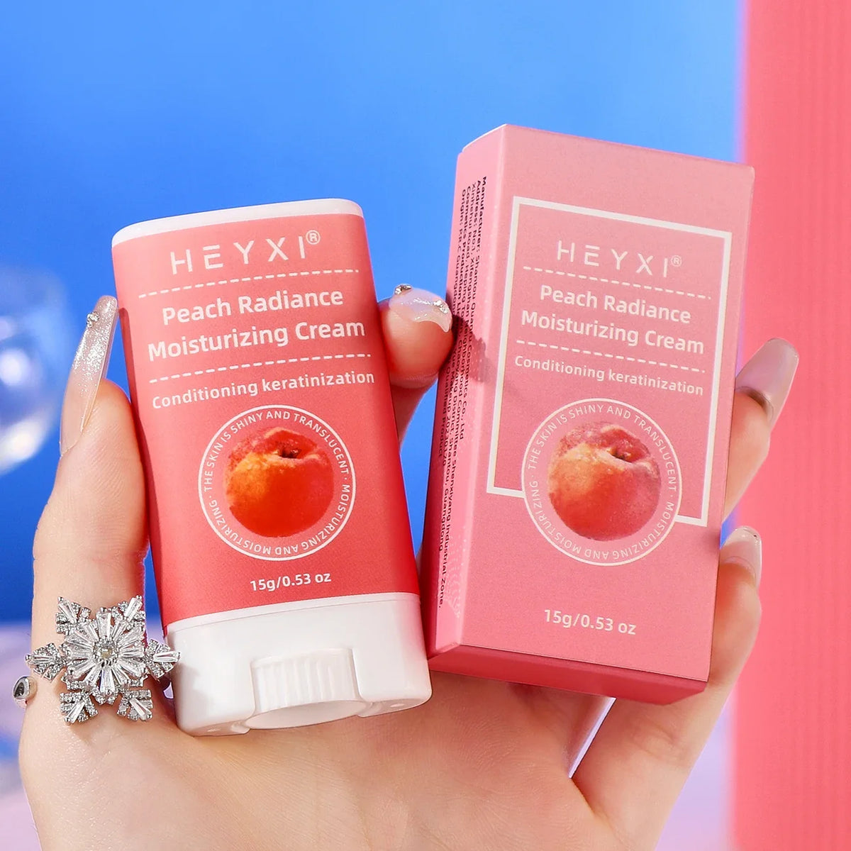 Peach Moisturizer – Lightweight Hydrating Face Cream for Women Face Moisturizer Qme