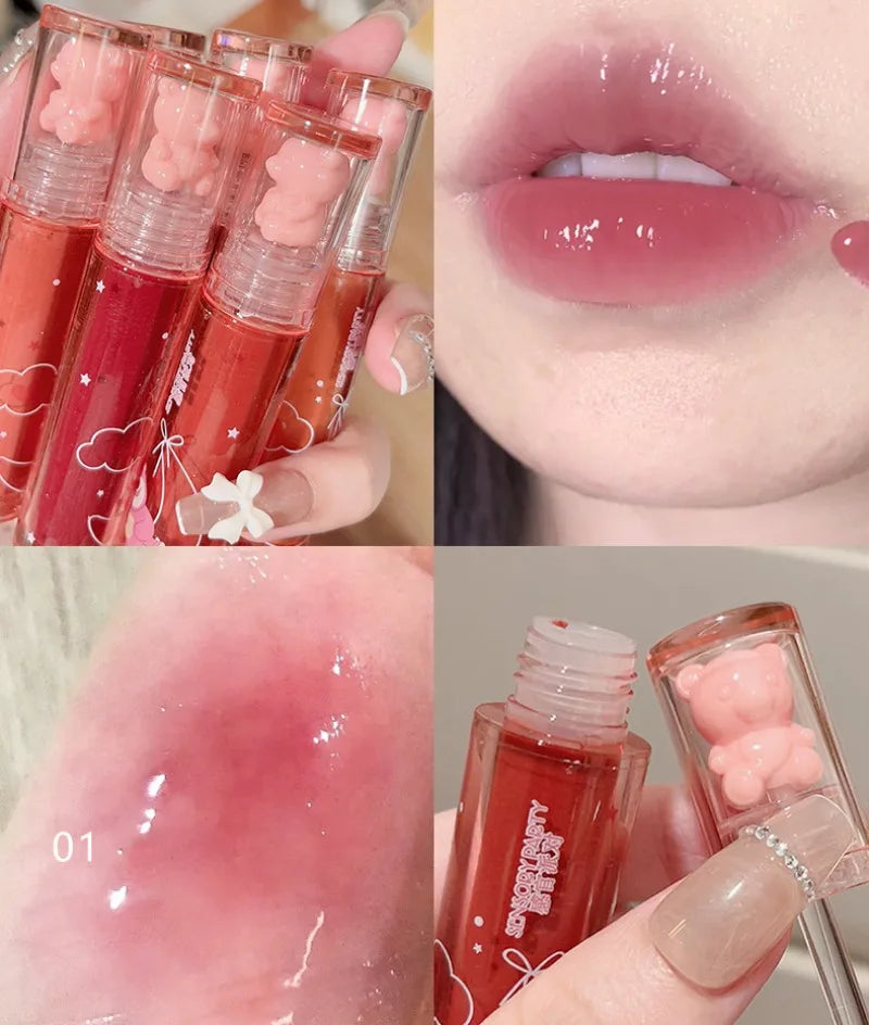 Moisturizing Mirror Lip Gloss – Crystal Glossy Water Light Finish Lip Gloss Qme