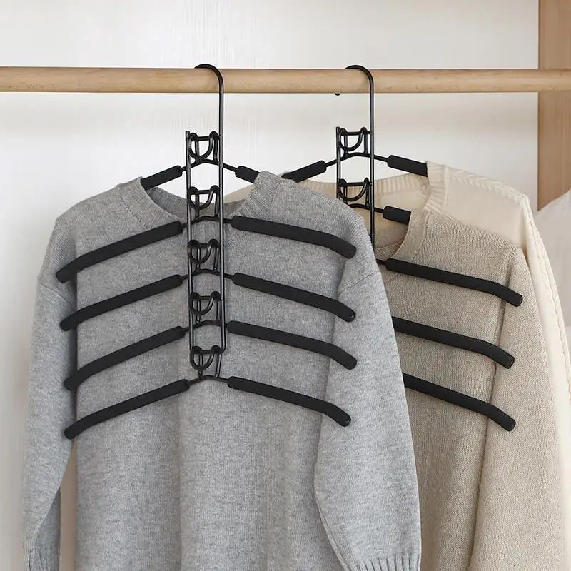 Multi-Tier Closet Hanger Organizer – Coats, Shirts & Dresses Closet Hanger Organizer Qme