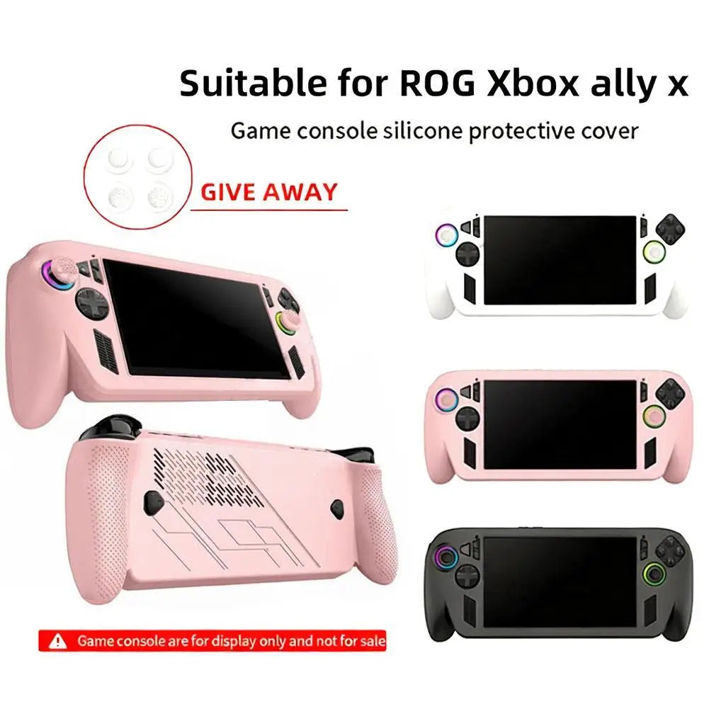 Silicone Case for ROG Xbox Ally X – Non-Slip Protective Cover Gaming Console Case Qme