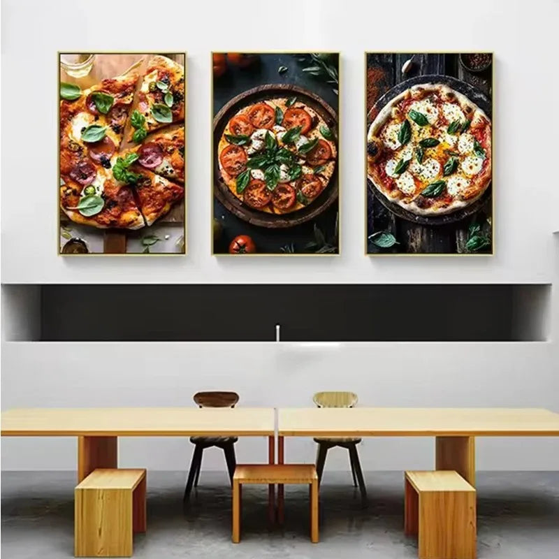 Pizza Wall Art Canvas Print – Kitchen & Home Décor Canvas Wall Art Qst