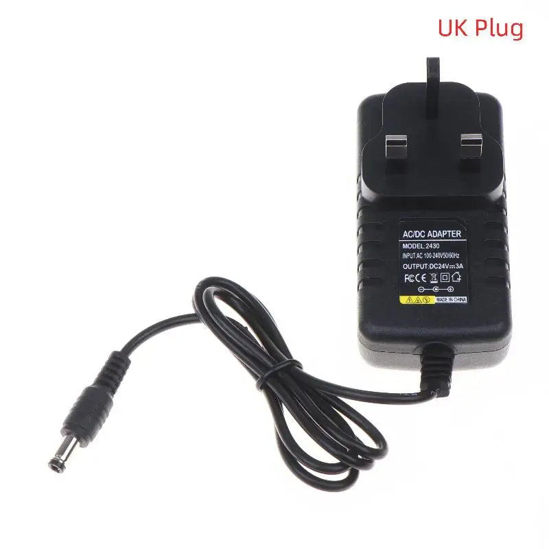 AC 240V to DC 24V LED Power Transformer 1A 2A 3A LED Power Transformer Qme UK Plug
