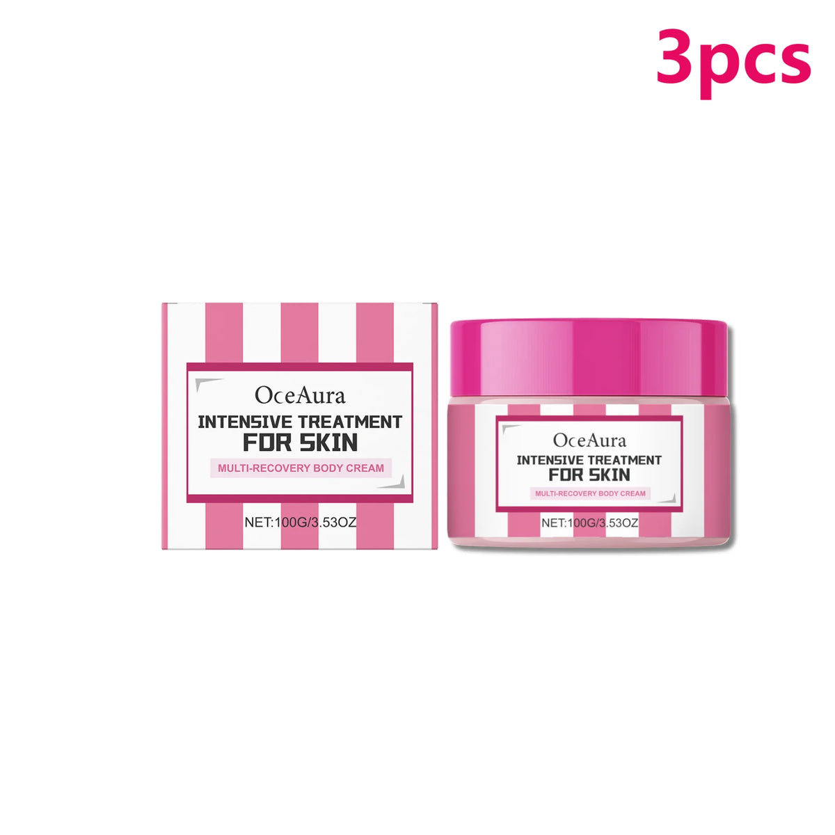 OceAura Hydrolyzed Collagen Firming Body Cream – Deep Hydration Firming Body Cream Qst 3pcs