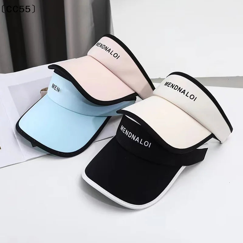 Women's Long Brim UV Visor Cap – Open Crown Summer Sport Hat Sports Visor Cap Qst