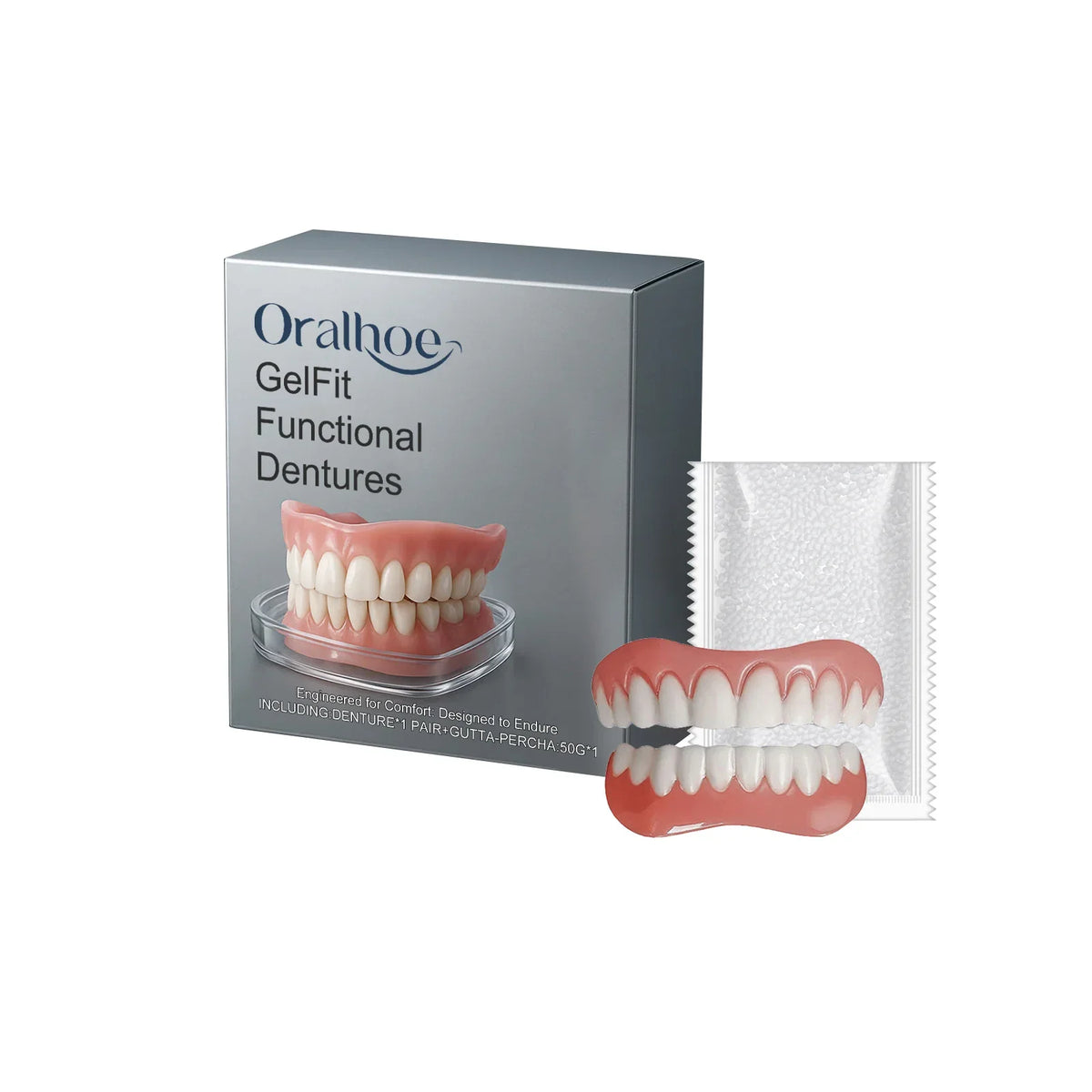 Temporary Tooth Caps – Natural Silicone Dental Cover Kit Temporary Tooth Caps Qme