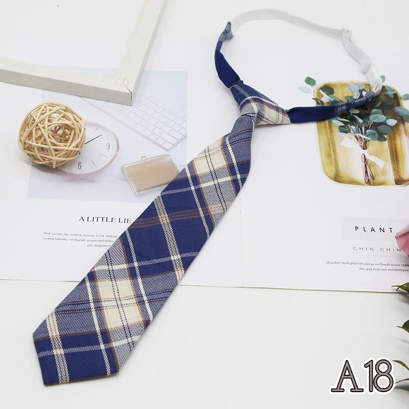 Women's JK Plaid Bow Tie Detachable Collar – College Style Detachable Bow Tie Qst A18