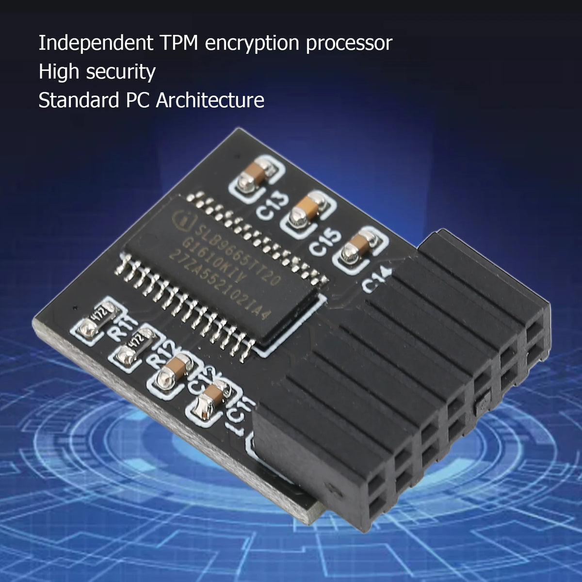 TPM 2.0 Security Module 14Pin LPC for ASUS Motherboards Security Module Qst