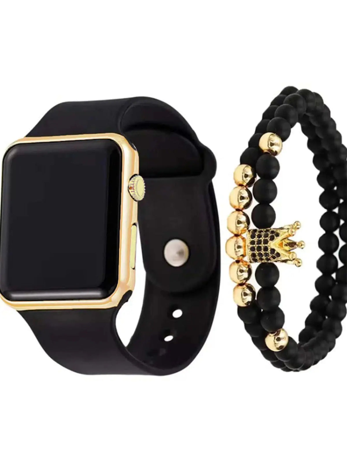 Sport Digital LED Watch – Square Silicone, Unisex, 6 Colors Digital Sport Watch Qme