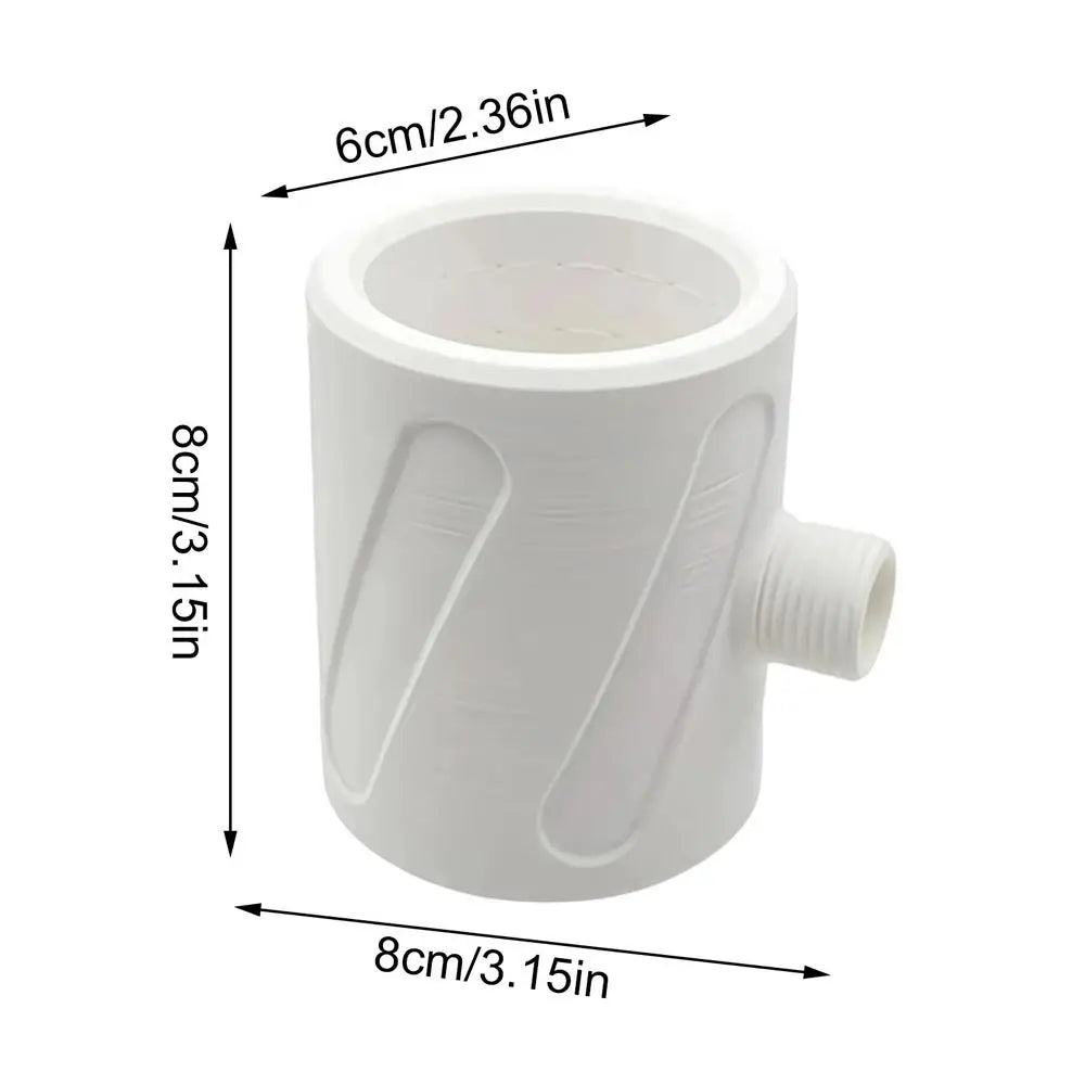High-Pressure Handheld Shower Head – Wide Coverage Anti-Rust Handheld Shower Head Qme White