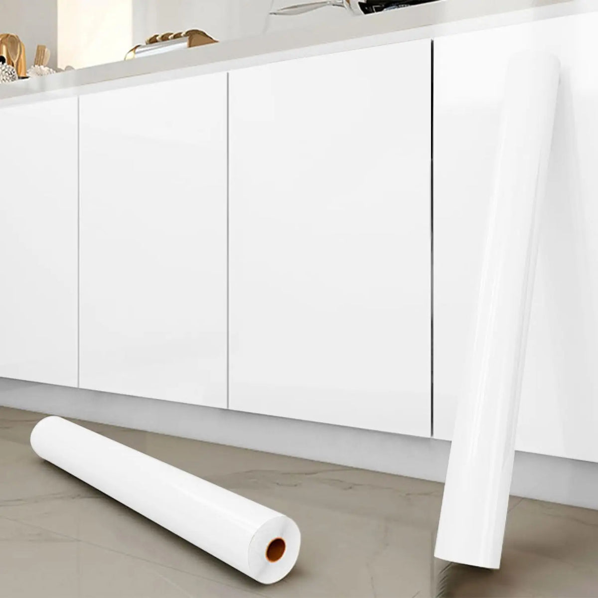 Peel & Stick Kitchen Wallpaper Sticker – Waterproof PVC Liner Peel & Stick Wallpaper Qme