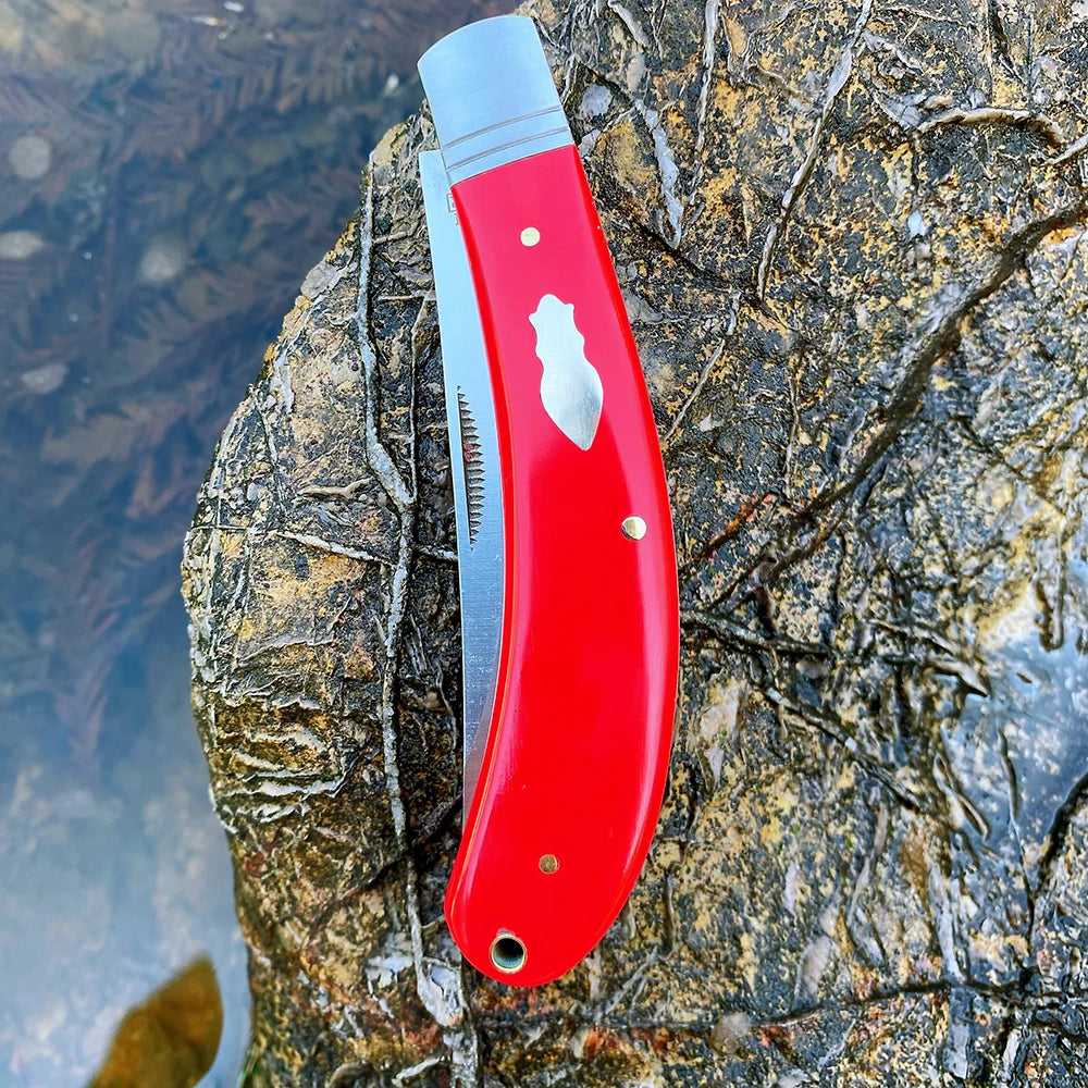 Z.QIAN Trapper Slip Joint Folding Pocket Knife – Bone Handle Folding Pocket Knife Qst