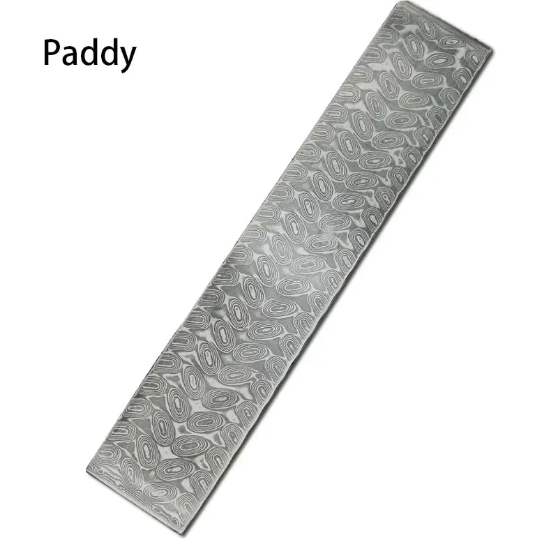 Damascus Steel Knife Billet 200x30x3mm – DIY Blade Making Bar Knife Making Billet Qst Paddy 200x30x3mm