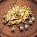 Devil's Eye Keyhole Glaze Brooch – Luxury Alloy Lapel Pin Lapel Pin Brooch Qme A1