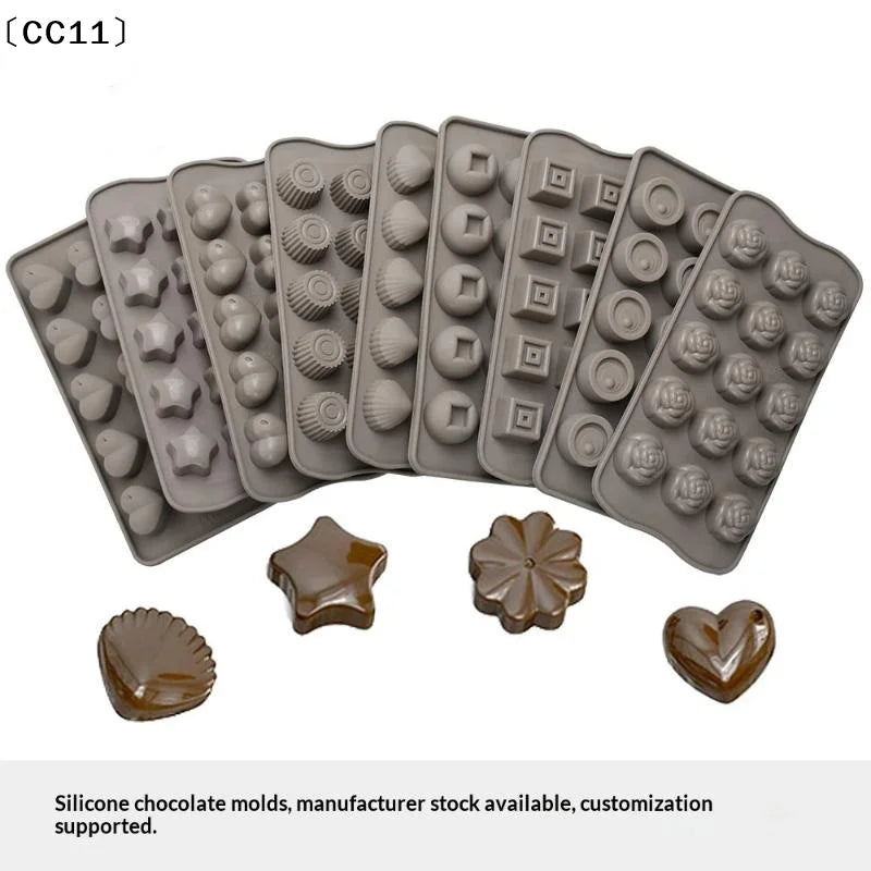 Silicone Chocolate Candy Molds – Non-Stick Baking Cake Trays Silicone Candy Mold Qme