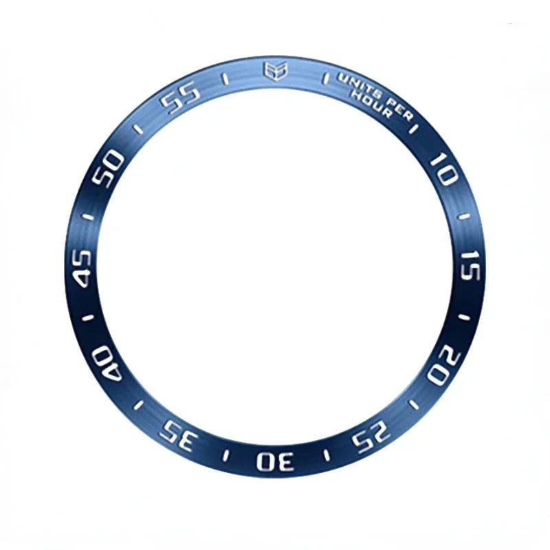 Metal Bezel Frame for Samsung Galaxy Watch 6 5 4 – Speed Scale Ring Watch Bezel Frame Qme Blue-A watch 6 classic 47mm