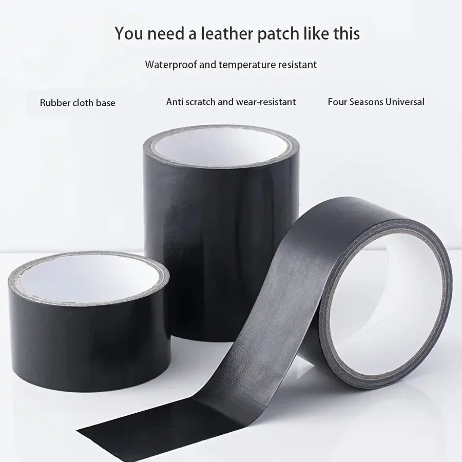 Black Cloth-Based Leather Repair Tape – Wear-Resistant Leather Repair Tape Qme
