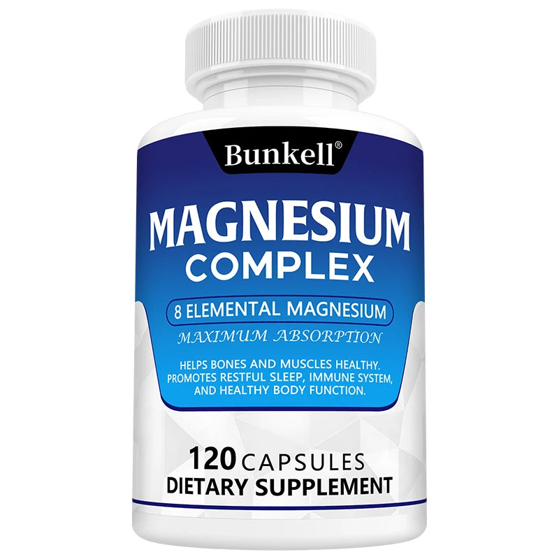 ZENVITALIZE Magnesium Complex 120 Capsules | Sleep & Muscle Support Mineral Supplement Qst 120Count-1 bottle