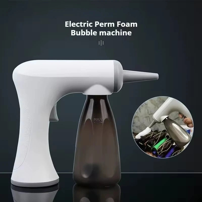 Electric Foam Gun 300ml – Hair Perming & Styling Tool Hair Foam Dispenser Qst