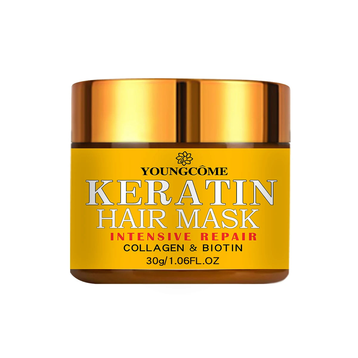 YOUNGCOME Keratin Hair Mask – Biotin & Collagen Treatment Keratin Hair Mask Qst 30g
