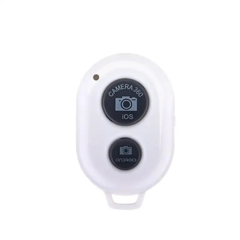 Mini Bluetooth Selfie Remote Control | Wireless Camera Button Bluetooth Camera Remote Qme White