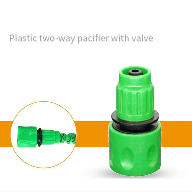 3/8" One-Way Quick Connector for Garden Hose Irrigation Hose Quick Connector Qme