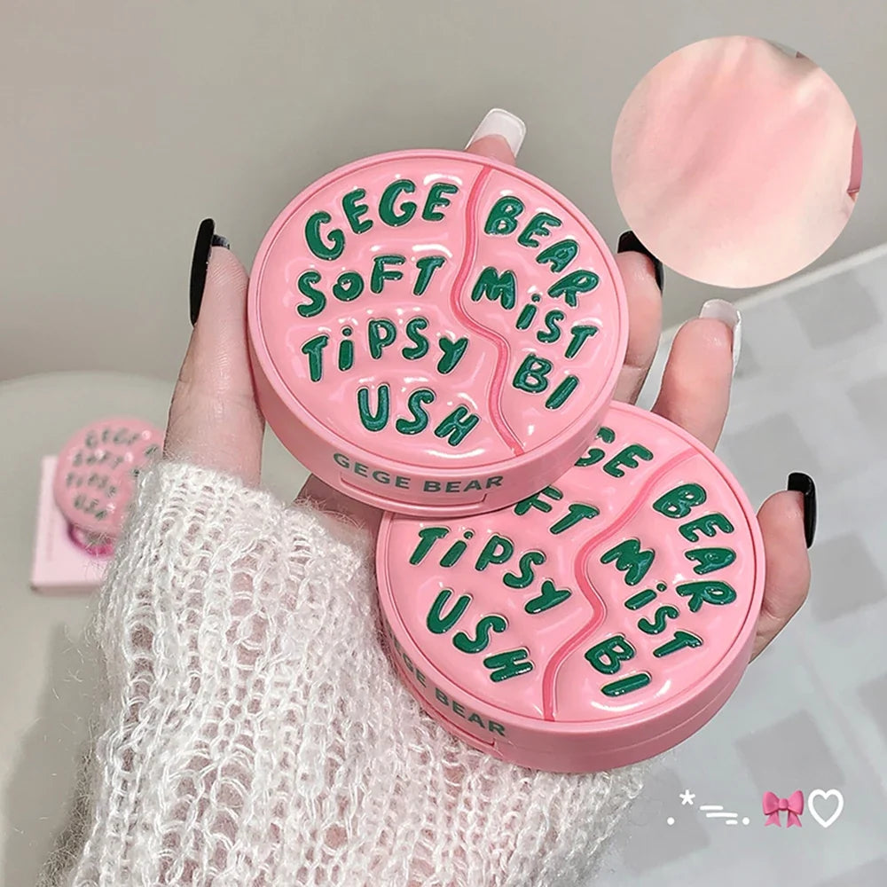 Gege Bear Vitality Blush | Natural Matte Low Saturation Rouge Face Blush Qme