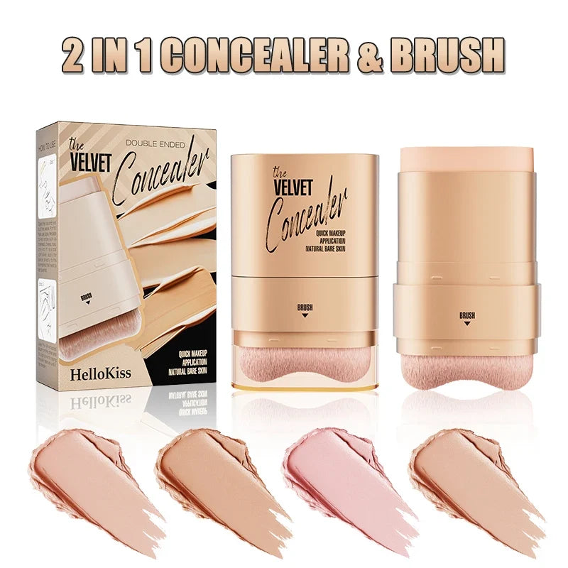 Qme 2-in-1 Concealer & Foundation Stick | Waterproof Concealer Foundation Stick Qme