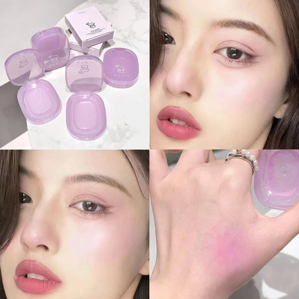 OUOII Pup Star Temperature-Changing Blush – Natural & Long-Lasting Blush Compact Qme
