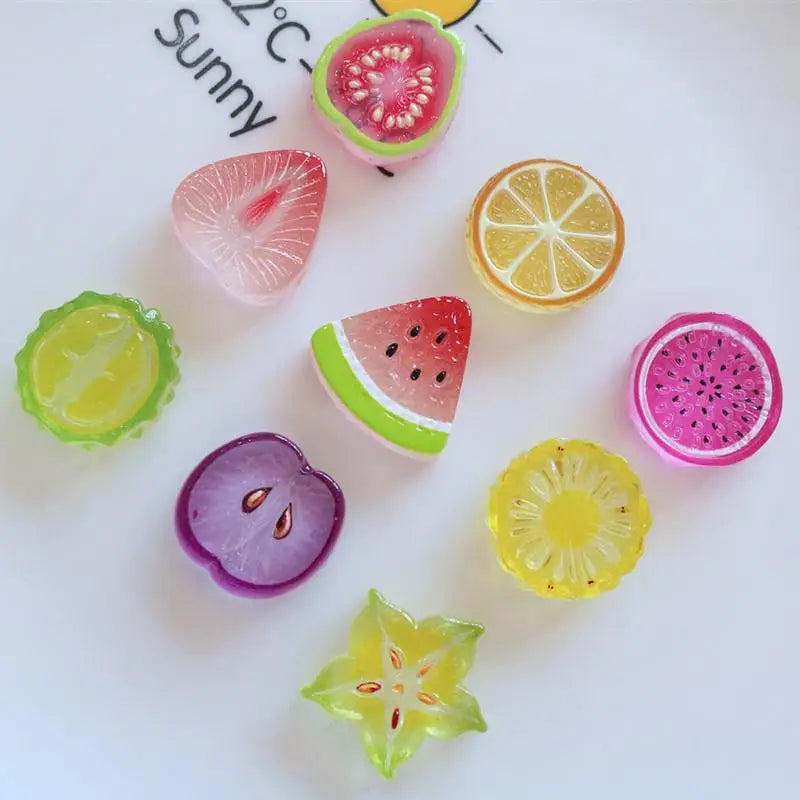 Mini Watermelon Flat Back Cabochons | Kawaii Fruit DIY Craft DIY Craft Cabochons Qme