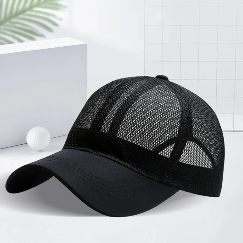 Adjustable Full Mesh Baseball Cap – Sun Protection, Quick Dry Mesh Baseball Cap Qme