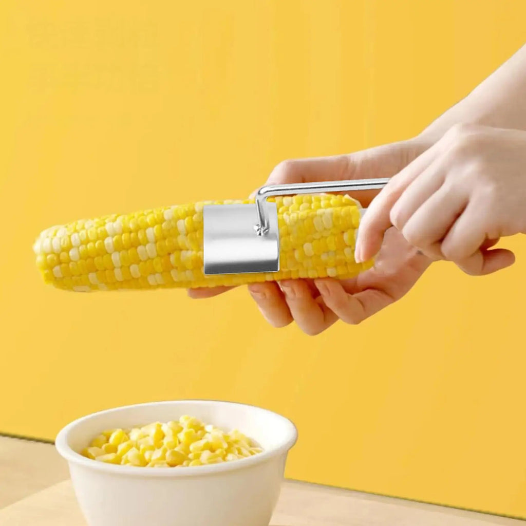 Stainless Steel Corn Cob Stripper & Kernel Remover – Set of 2 Corn Cob Stripper Qme