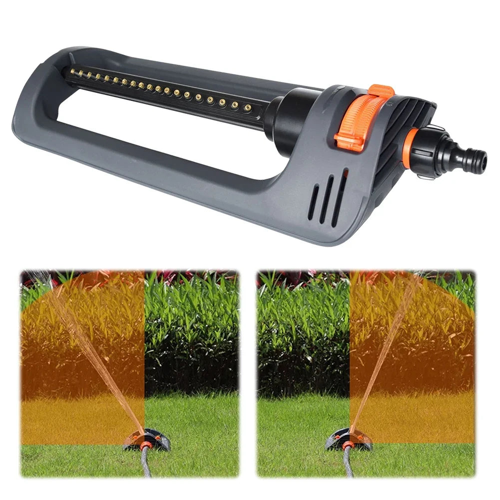 Oscillating Sprinkler 19-Hole Nozzles Lawn Swing Irrigation Oscillating Lawn Sprinkler Qme