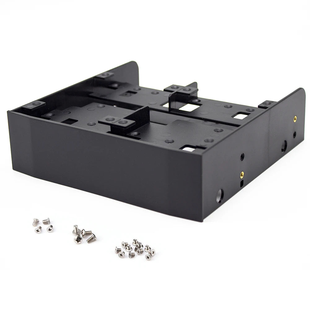 OImaster 5.25" Drive Bay Bracket for 2.5" & 3.5" HDD/SSD Drive Bay Bracket Qst black