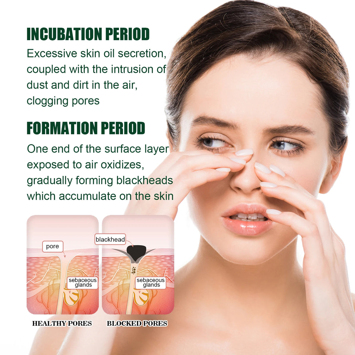 EELHOE Blackhead Remover Nose Strips Peel Mask 60pcs Blackhead Peel Mask Qst