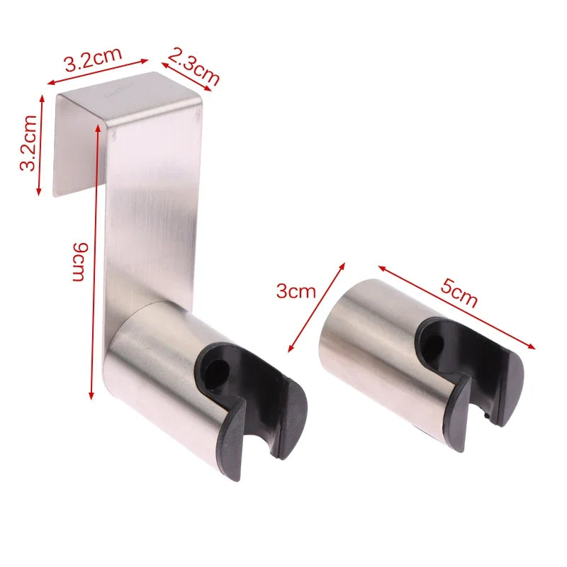 Stainless Steel Wall Shower Head Holder & Sprayer Hook Shower Head Holder Qme