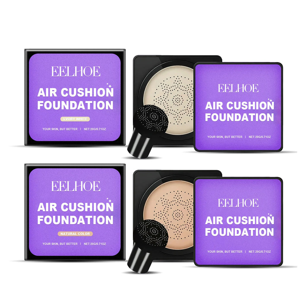EELHOE Mushroom Head Air Cushion Foundation – Full Coverage Air Cushion Foundation Qst